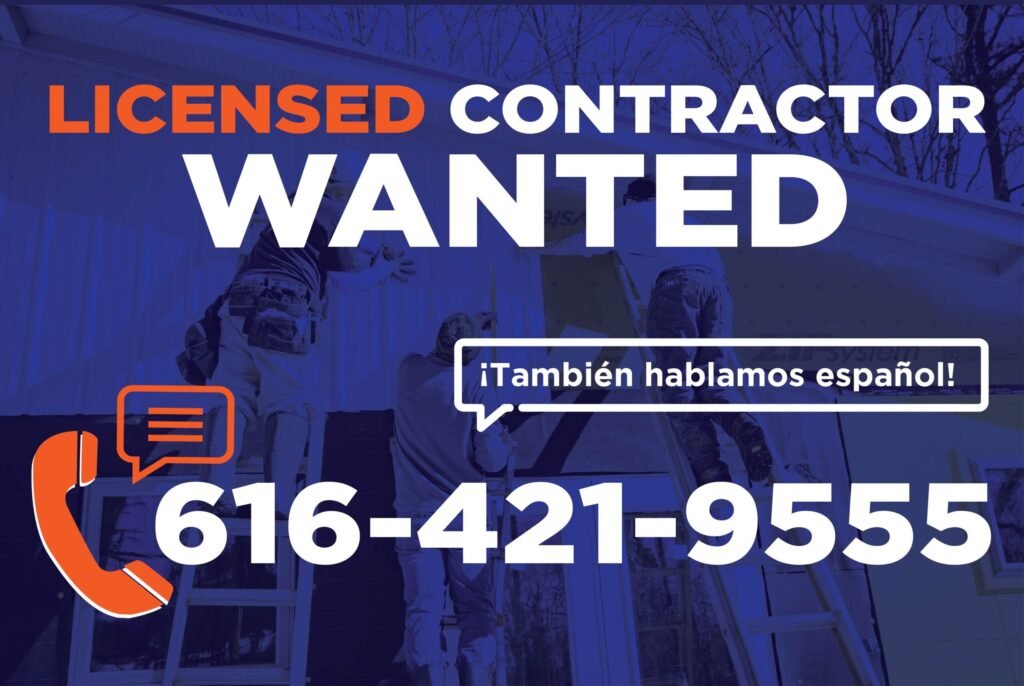 Contractor sign design sample