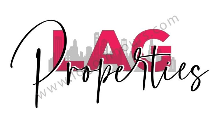 LAG Properties script real estate logo
